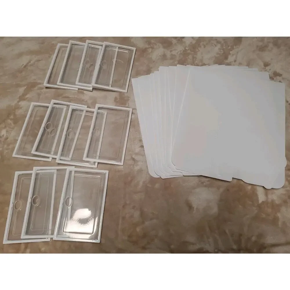 11 Pack Clear Front, White Box Shoe Storage Containers.